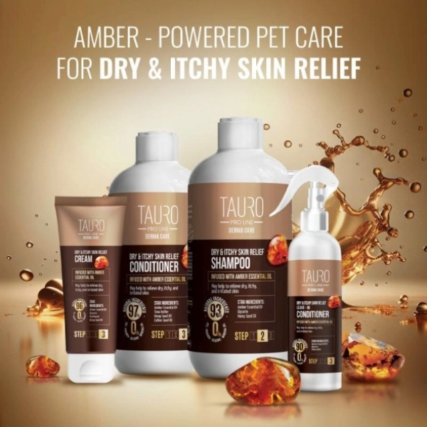 TAURO PRO LINE – Derma Care | Dry & Itchy Skin Relief Conditioner - bei trockener & juckender Haut – für Hunde & Katzen – 400 ml